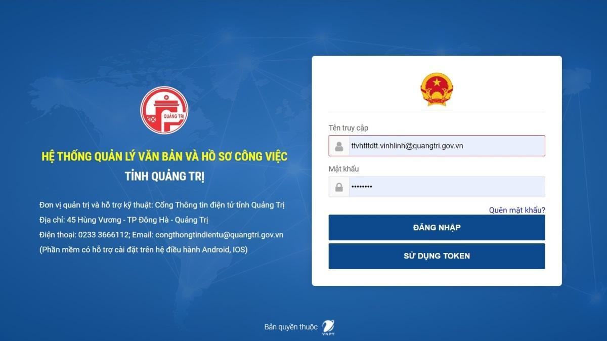 Hướng dẫn khởi tạo văn bản đi trên Hệ thống QLVB và HSCV tỉnh Quảng Trị