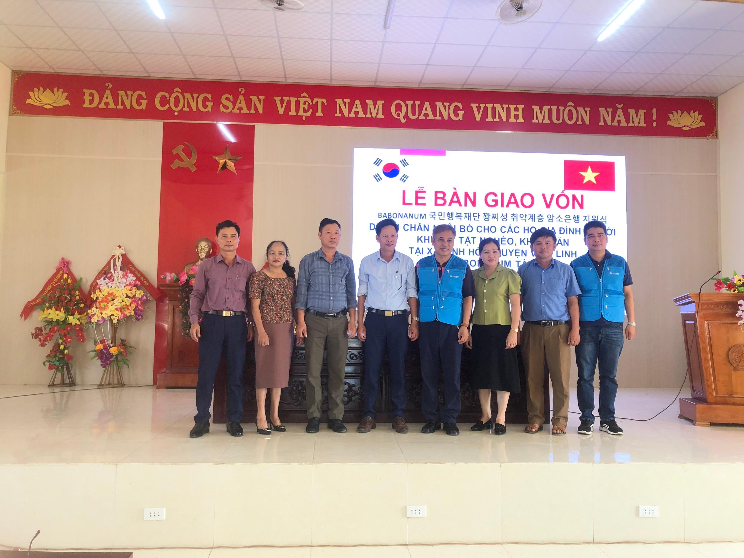 Chương trình giải ngân vốn dự án bò sinh sản